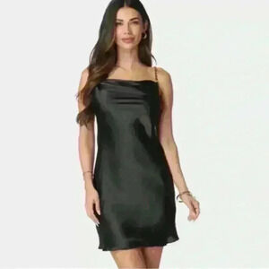 Bebe Satin Dress Medium